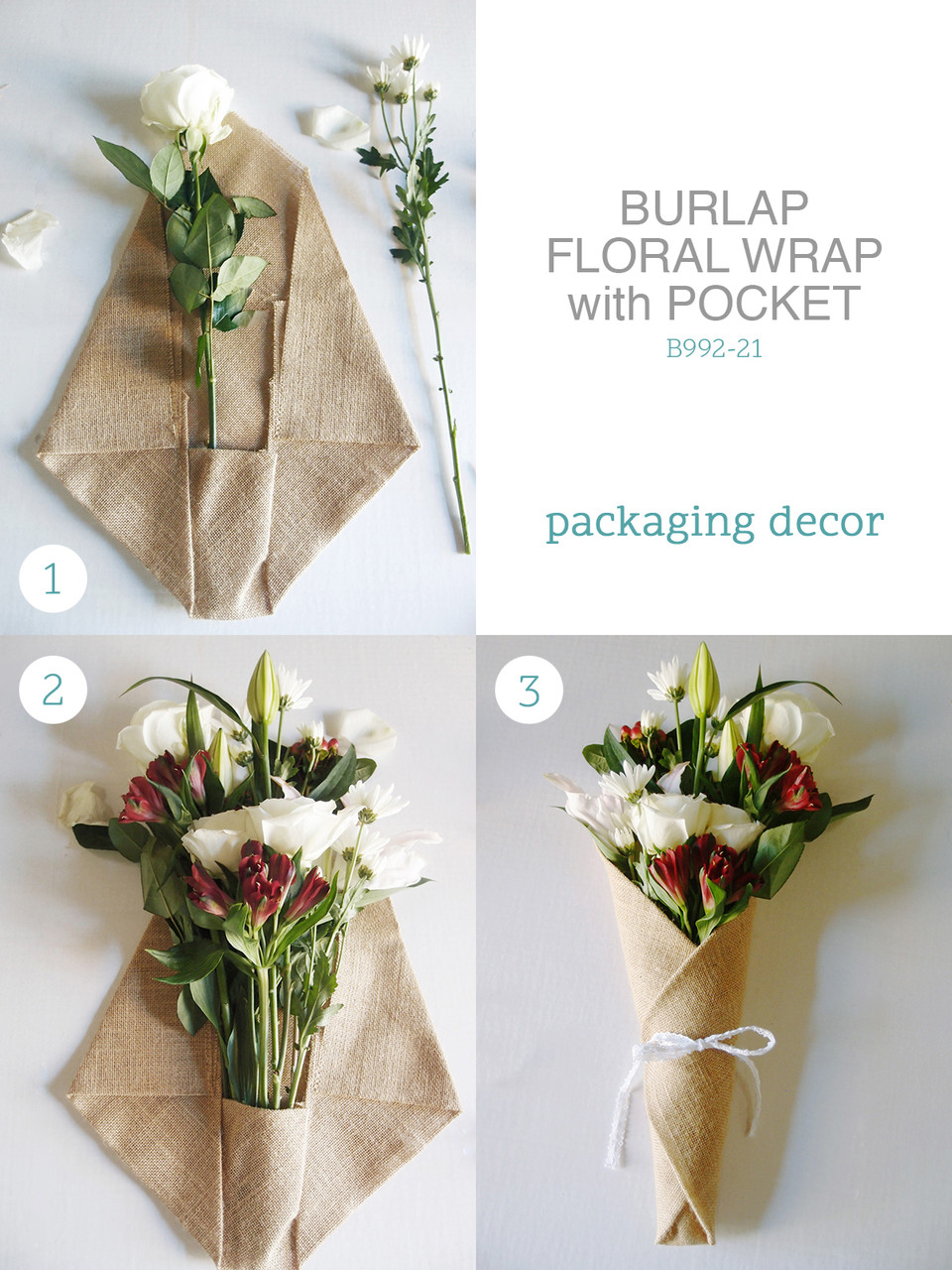 wrap flower bouquet