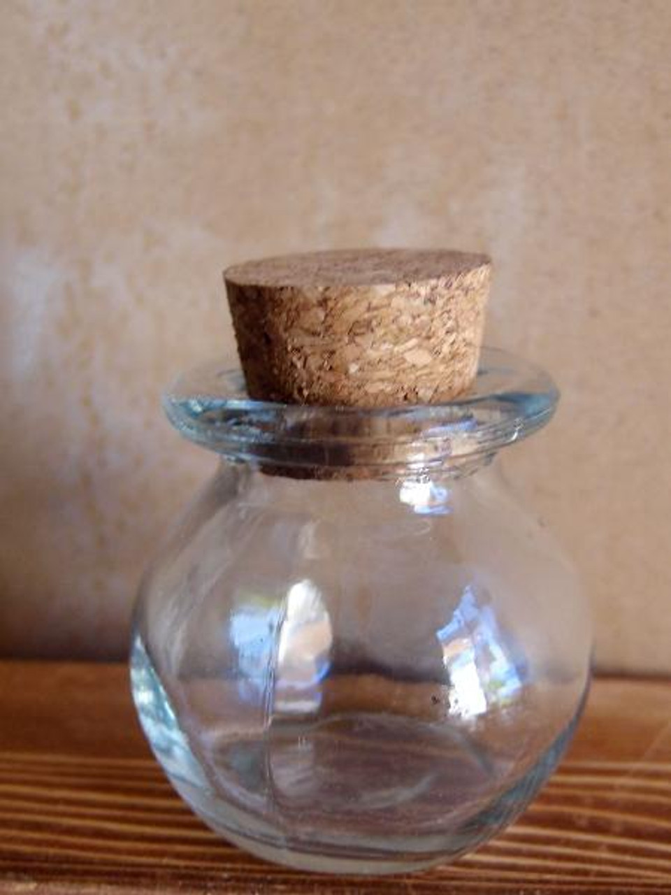Cork Top Glass Jar Bulb
