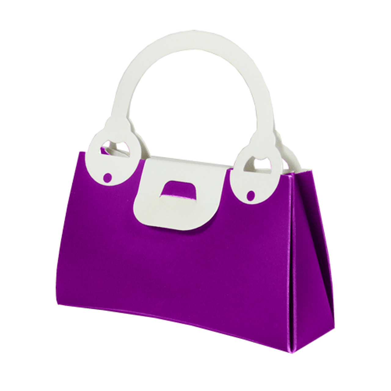 Purple Handbag Favor Box
