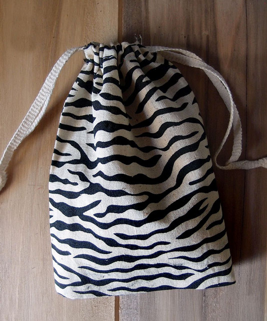 Zebra Print Cotton Bag (3 sizes)