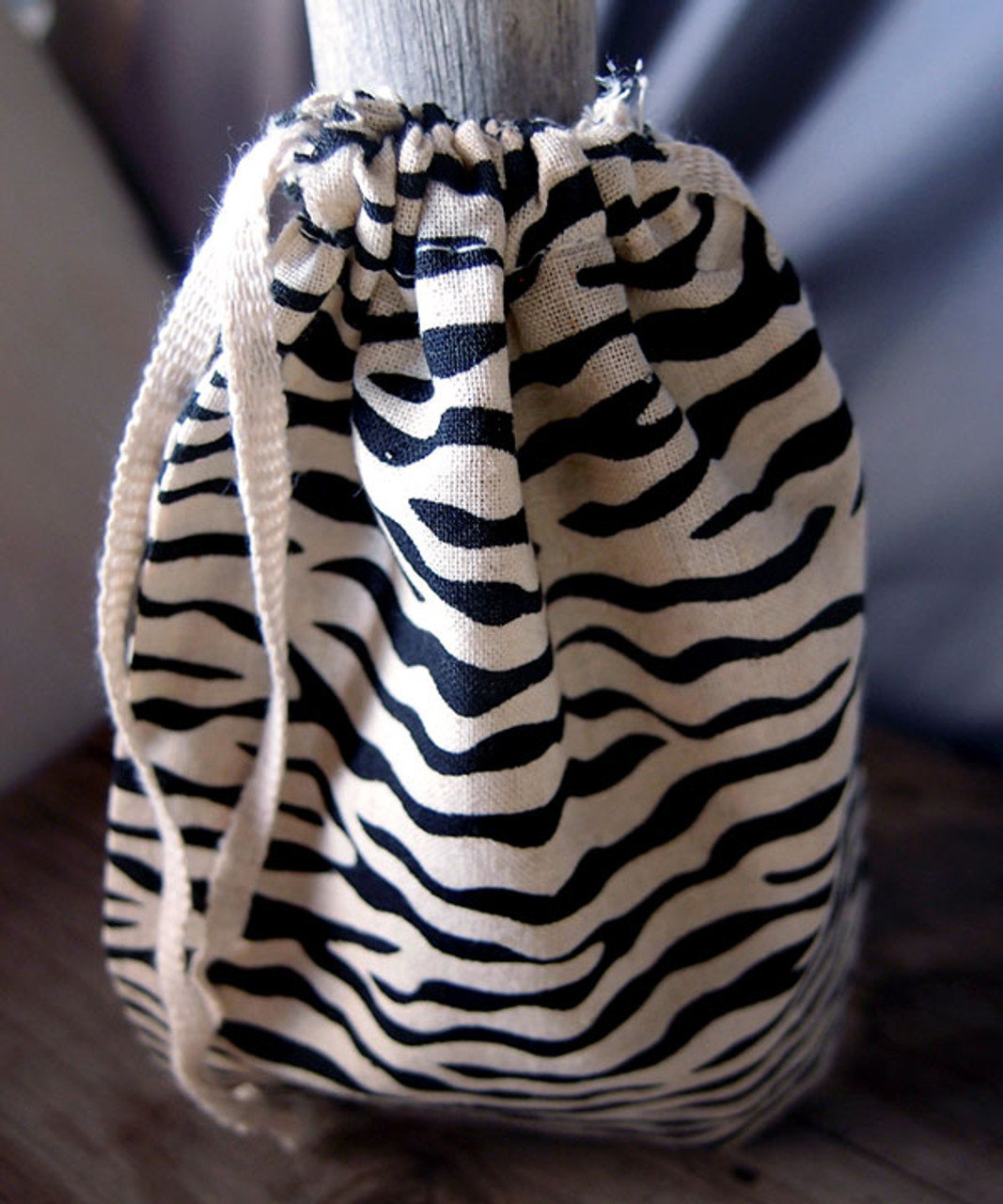 Zebra Print Cotton Bag (3 sizes)