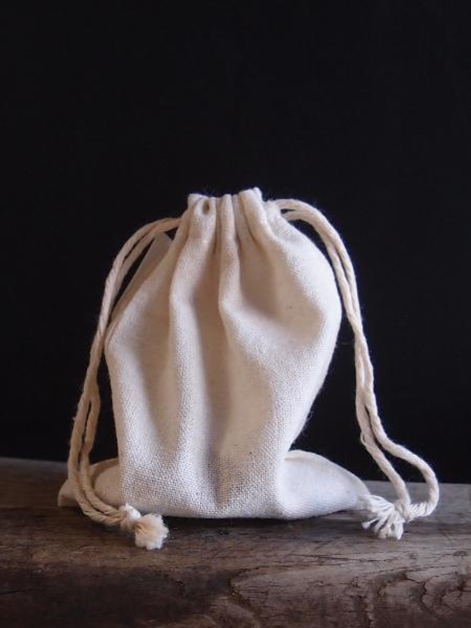 Plain Cotton Drawstring Bags, Natural Cotton Drawstring Bags | Packaging Decor