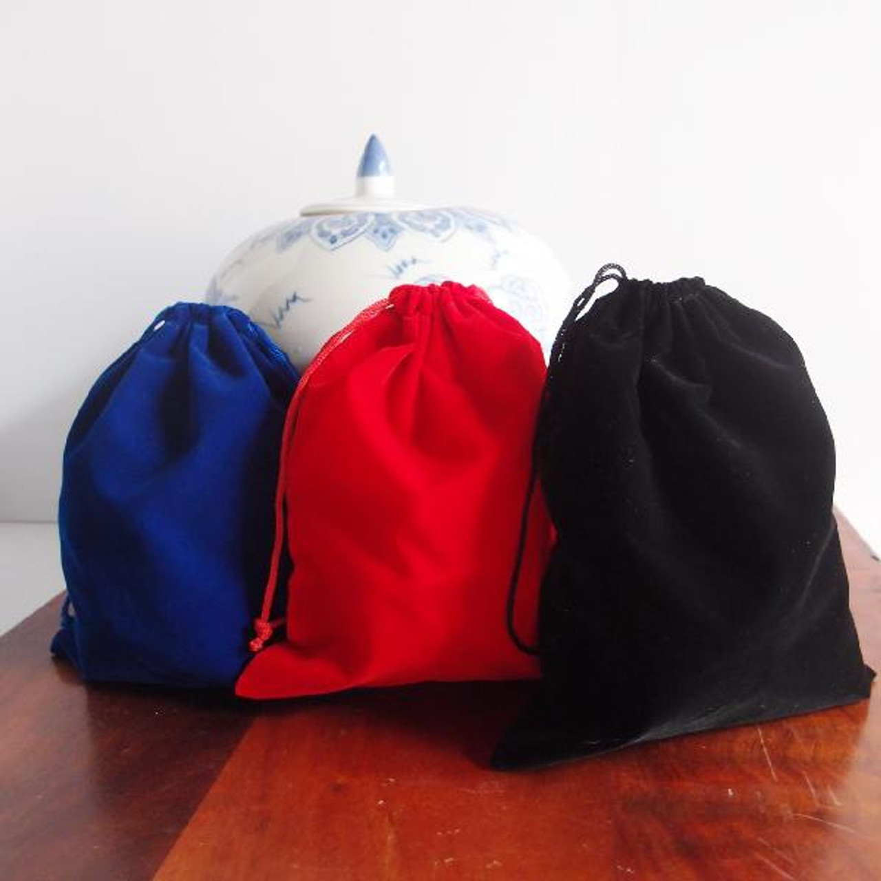 Black Large Velvet Bags (4 sizes)