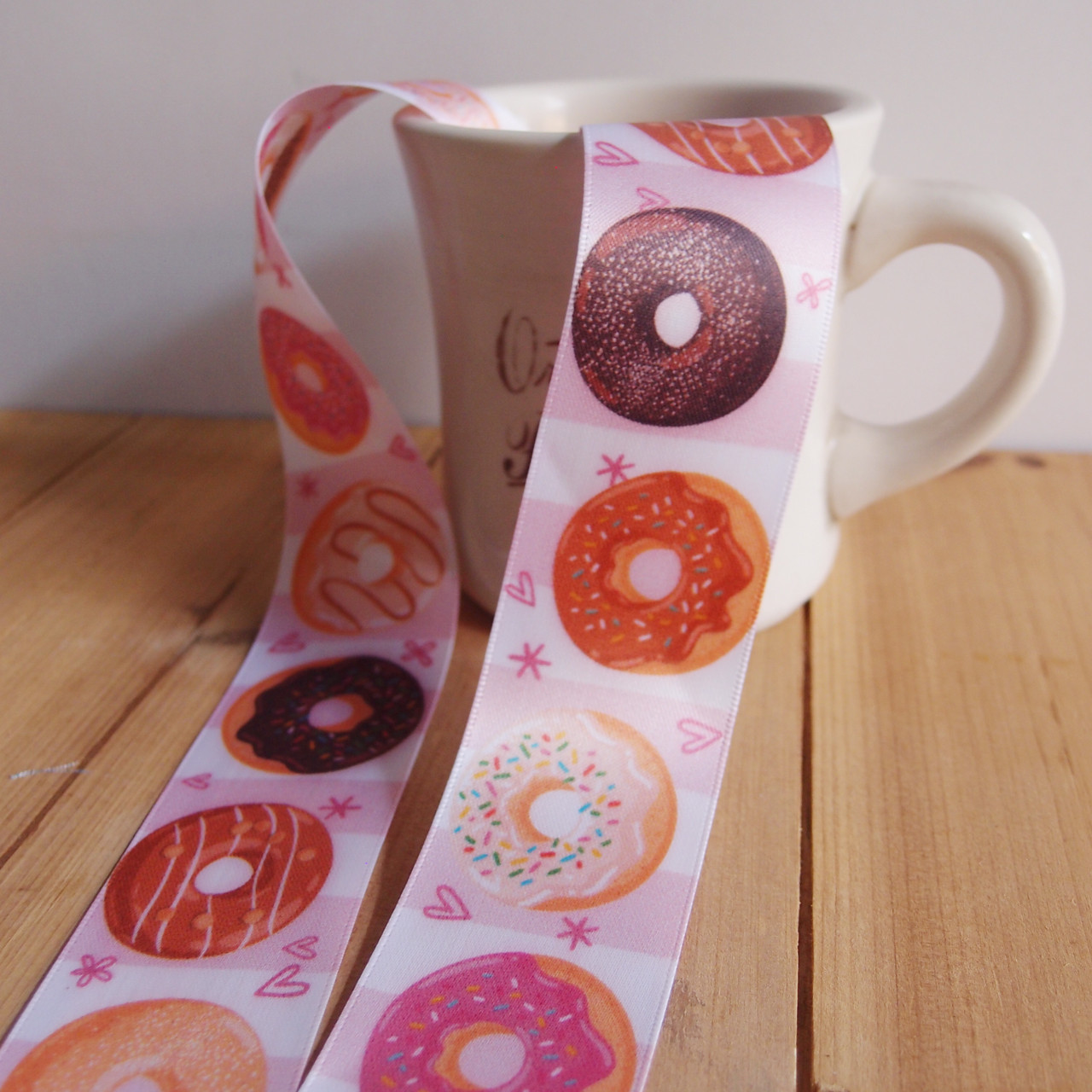 1 1/2" Donuts Printed  Ribbon