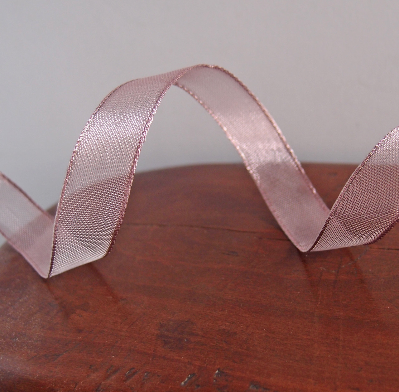 Rose Gold Metallic Mesh w/ Wired Ribbon (3 sizes)
