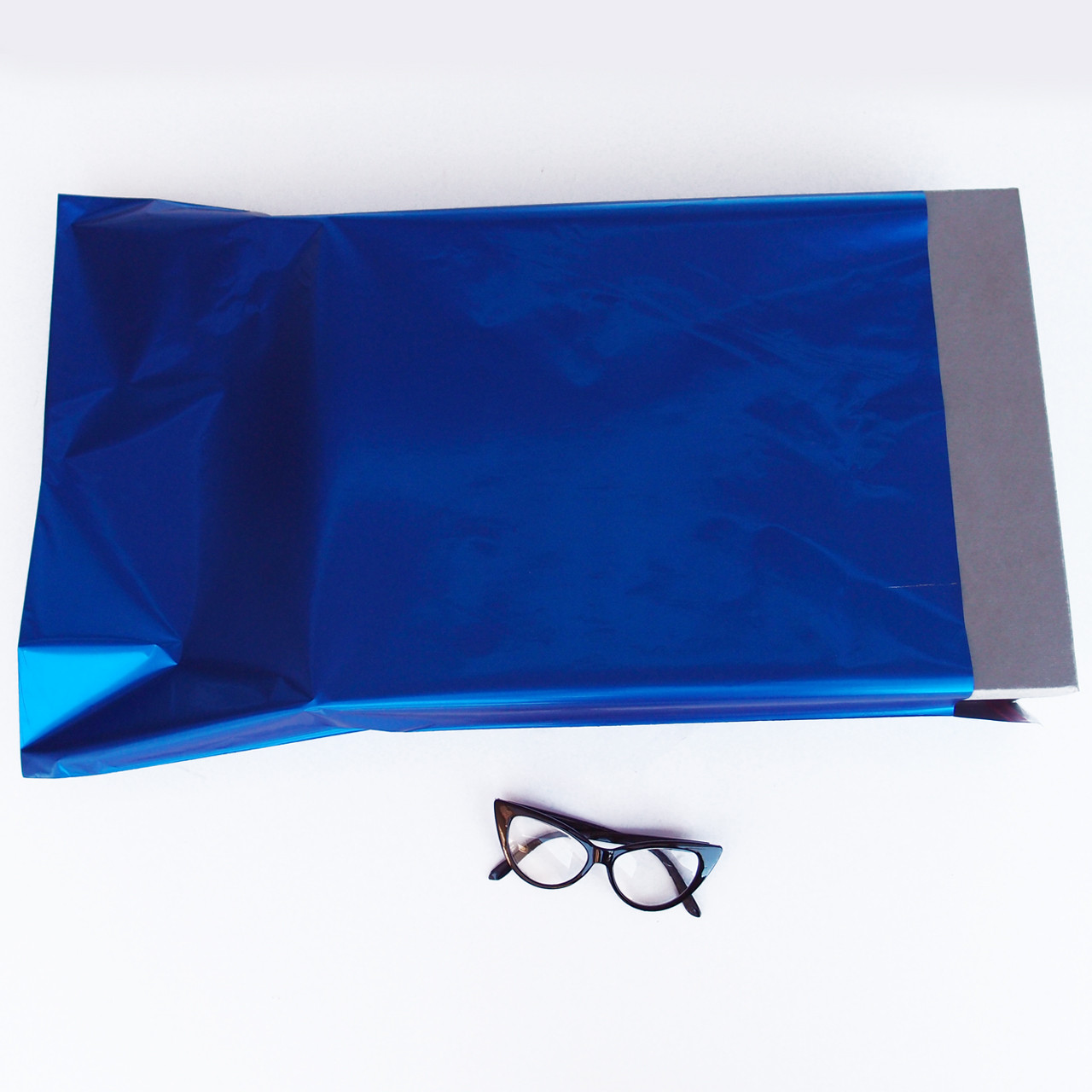 Adhesive Merchandise Bags 15 3/4" x 22 3/8" Royal Blue 