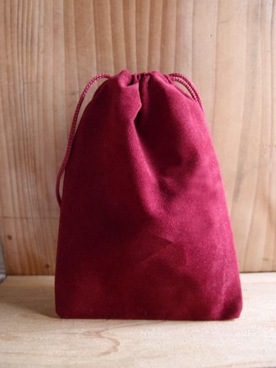  Burgundy Velvet Bags Dozen Pack  (4 sizes)