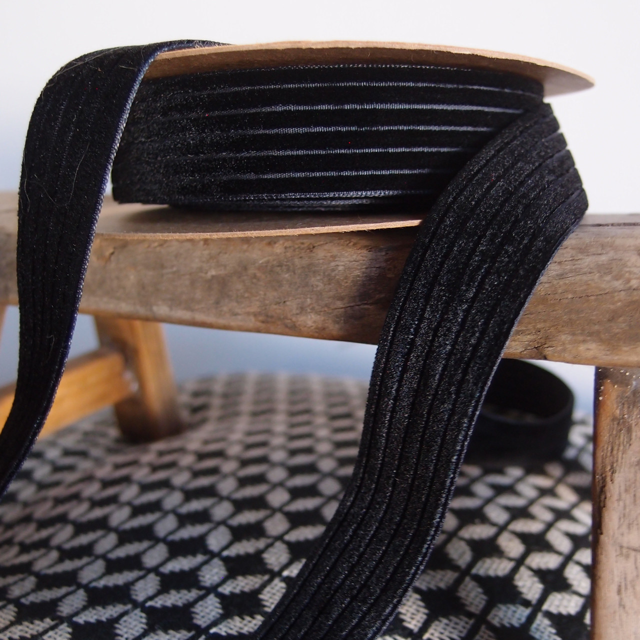 Velvet Corduroy Black Ribbon (3 sizes)