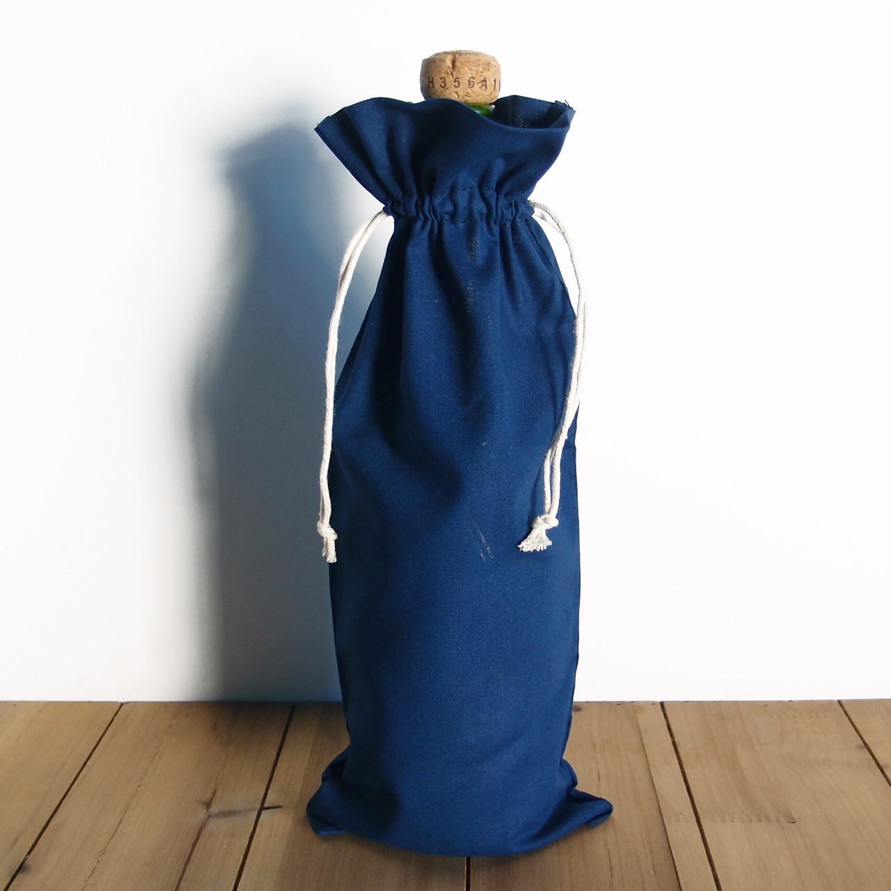 6 x 14 inches Navy Blue Cotton Natural Drawstring Bag, Wholesale Cotton Drawstring Bags at Packaging Decor
B978-3-5