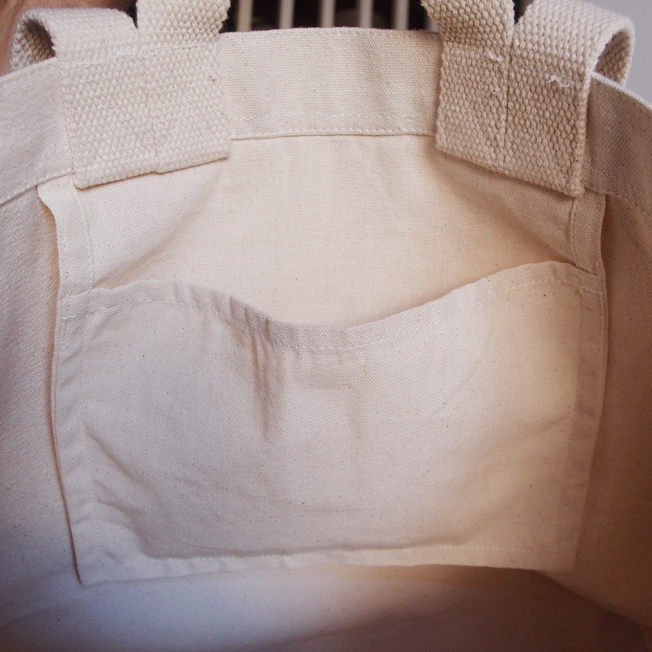Organic Cotton Tote Bag 20 ½ x 13 x 6 ½ inches