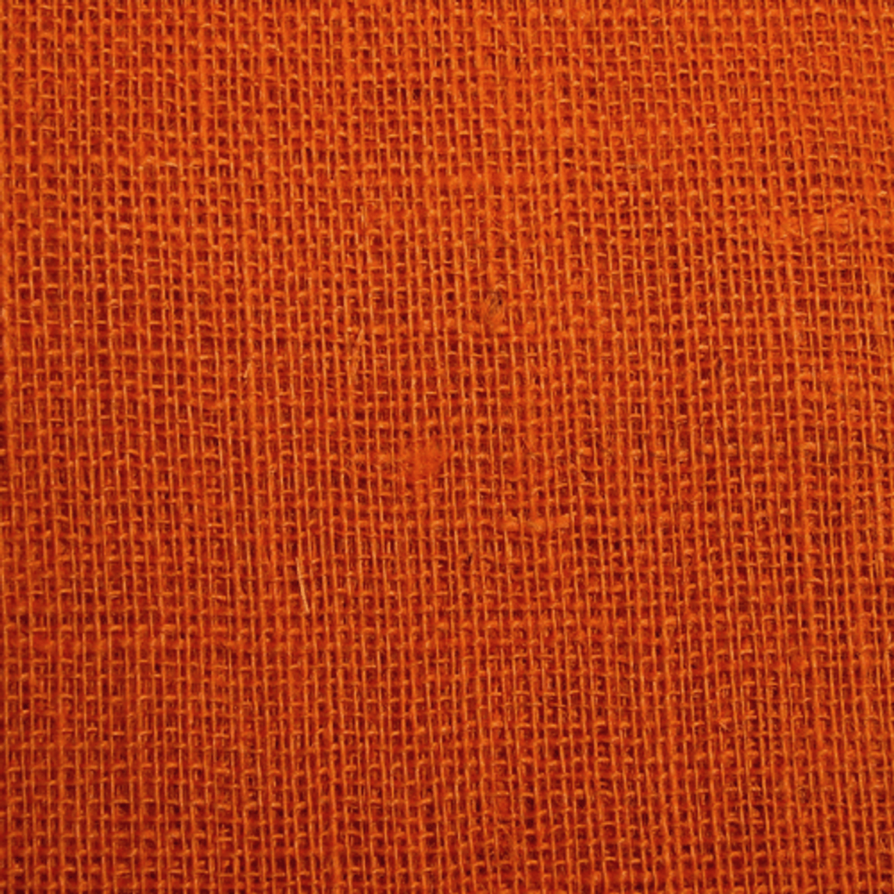60"x60" Orange Burlap Table Cover Overlay