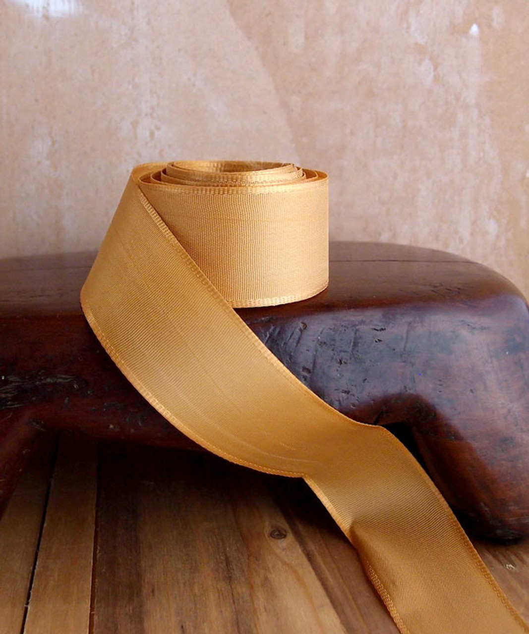 Gold Florist’s Choice Ribbon with Wire Edge (2 sizes)