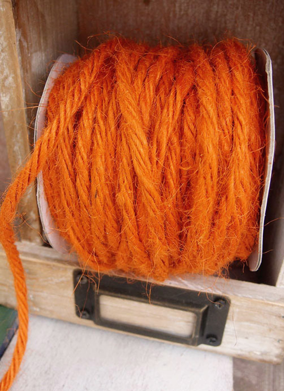 Orange Burlap Jute Cord 3.5mm