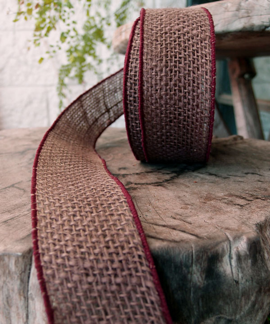 wired burlap ribbon wholesale