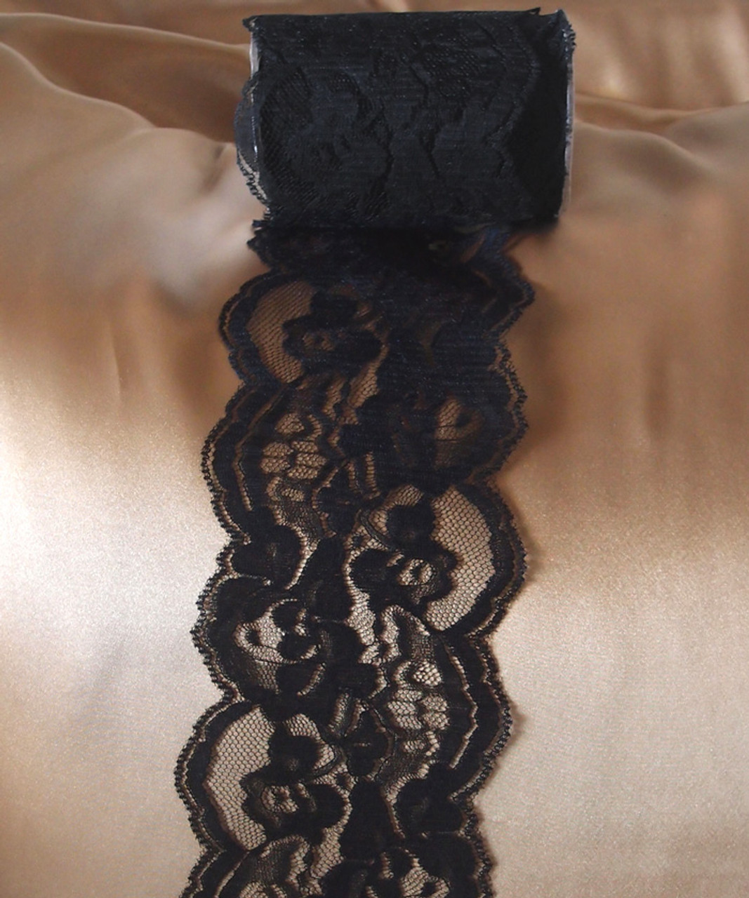 Chantilly Lace Ribbon - Black (6 sizes)