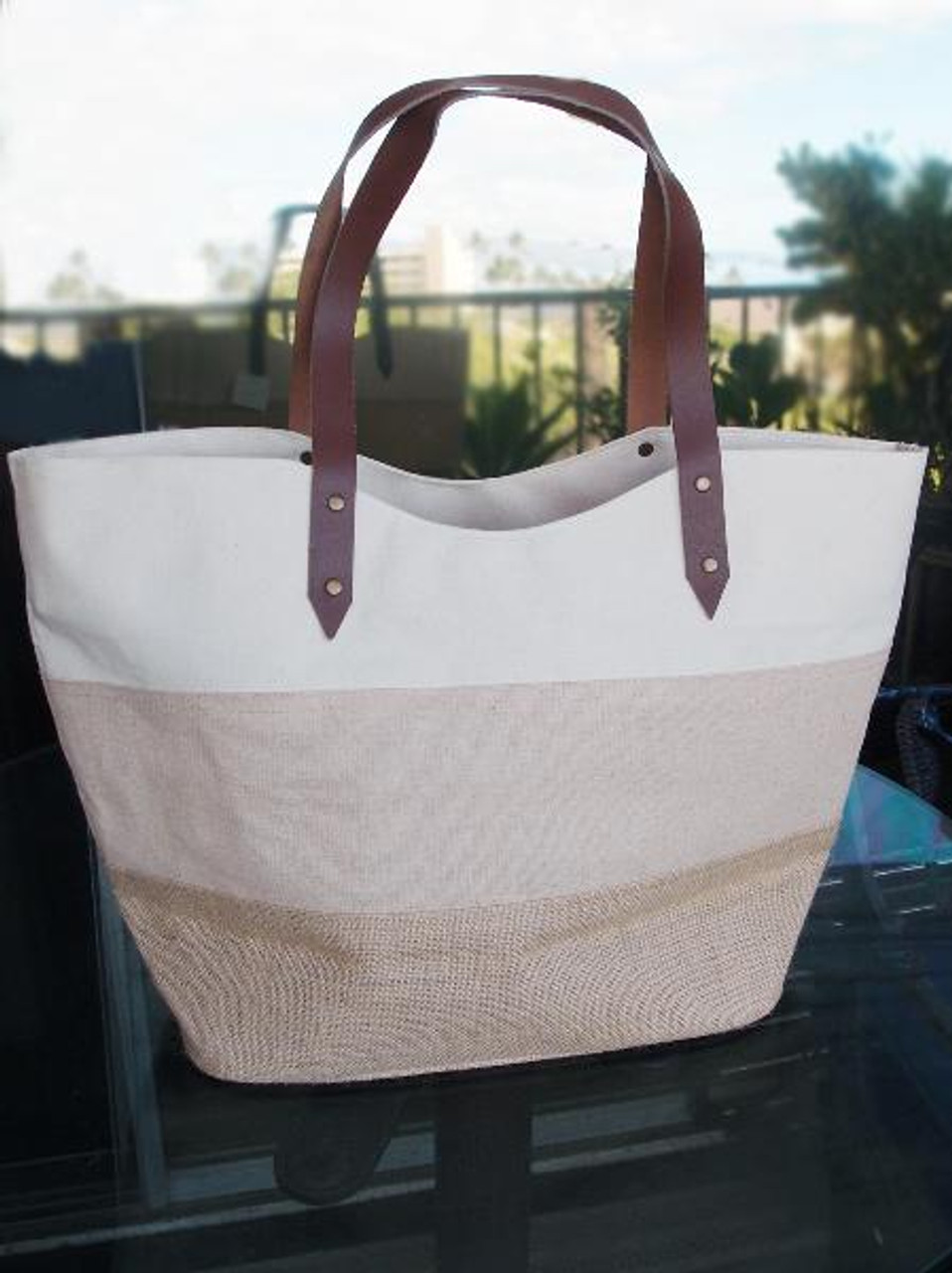 wholesale canvas bags with leather handles