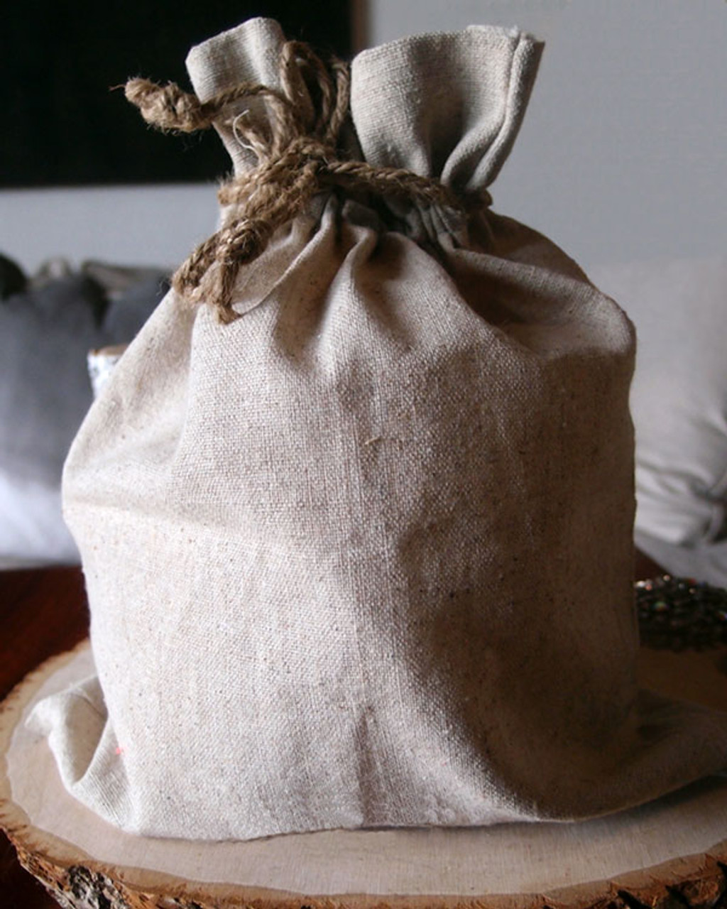 Linen Bag with Jute Cord (11 sizes)