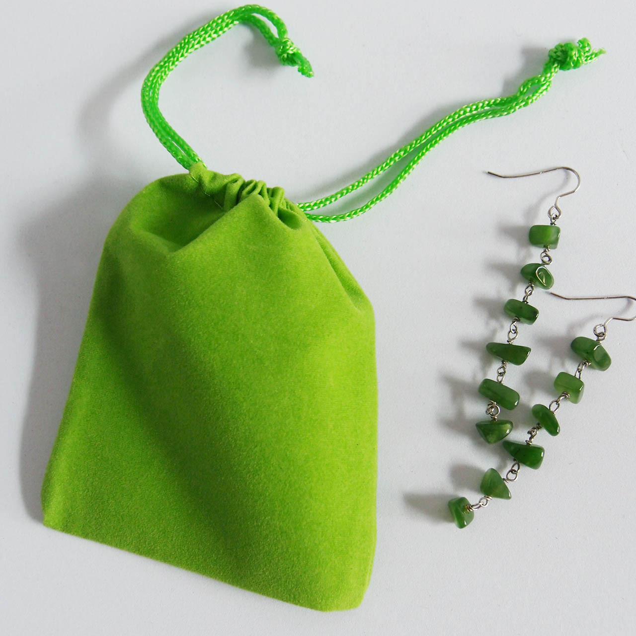 Green Velvet Bags (4 sizes)