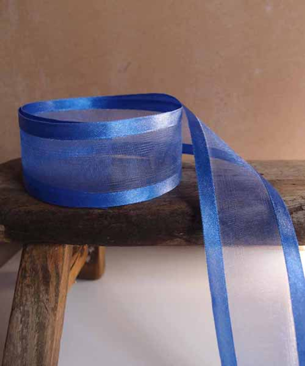 Light Blue Sheer Organza Ribbon, 7/8x100 Yards