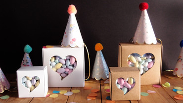 Boxes with Heart Shaped Window