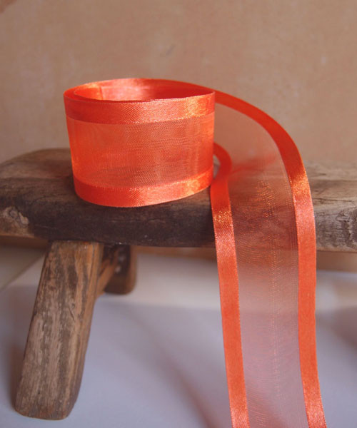 Autumn Sheer Ribbon with Satin Edge (2 sizes)
