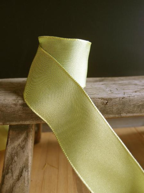 Pear Two-Toned Grosgrain Ribbon with Wired Edge (2 sizes)
