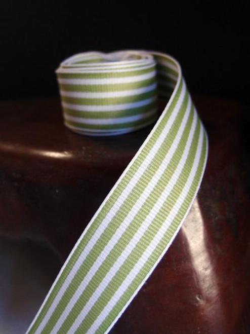 Striped Grosgrain Ribbon - Gray and Ivory - 1 1/2 inch - 1 Yard – Sugar  Pink Boutique