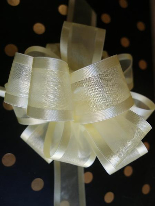 Wholesale Pull Bows, Gift Bows, Pull Bow Ribbon, Yellow Pull Bows | Packaging Decor