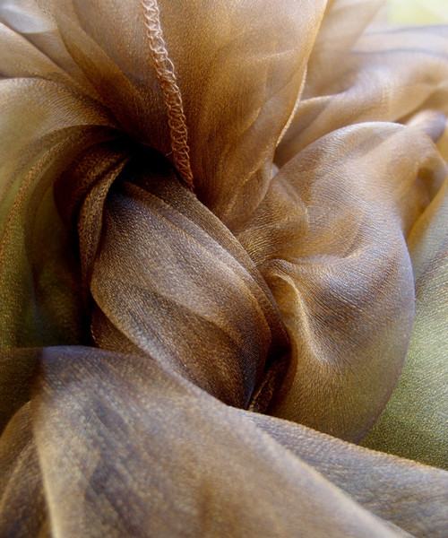 Brown Two-tone Organza Sheet 54" x 108"