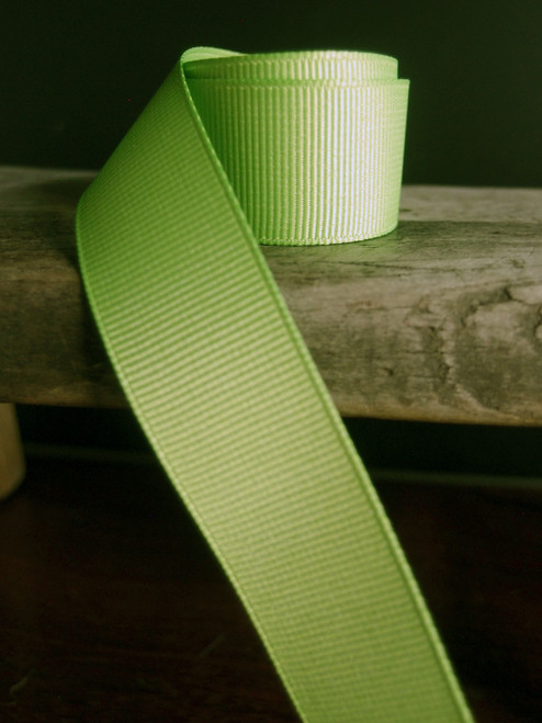 Bright Green Grosgrain Ribbon (4 sizes)