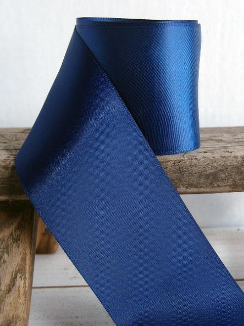 Navy Blue Double Face Satin Ribbon (8 sizes) Navy Blue Double Face Satin Ribbon (8 sizes)