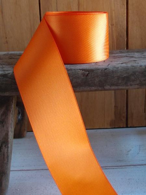 Orange Double Face Satin Ribbon (8 sizes)