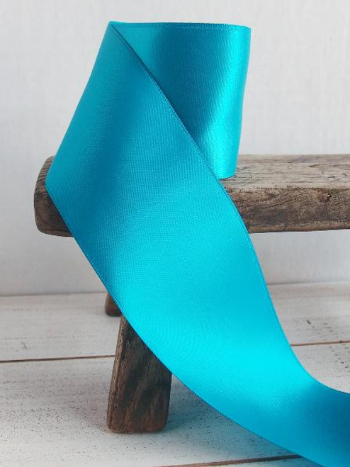 Turquoise Double Face Satin Ribbon (7 sizes) Turquoise Double Face Satin Ribbon (7 sizes)