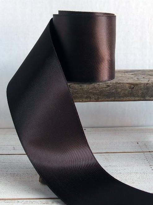 Chocolate Double Face Satin Ribbon (8 sizes) Chocolate Double Face Satin Ribbon (8 sizes)