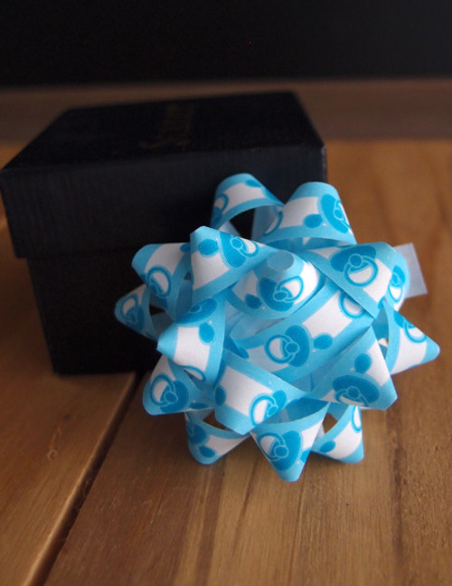 Baby Shower Blue 2" Star Bows