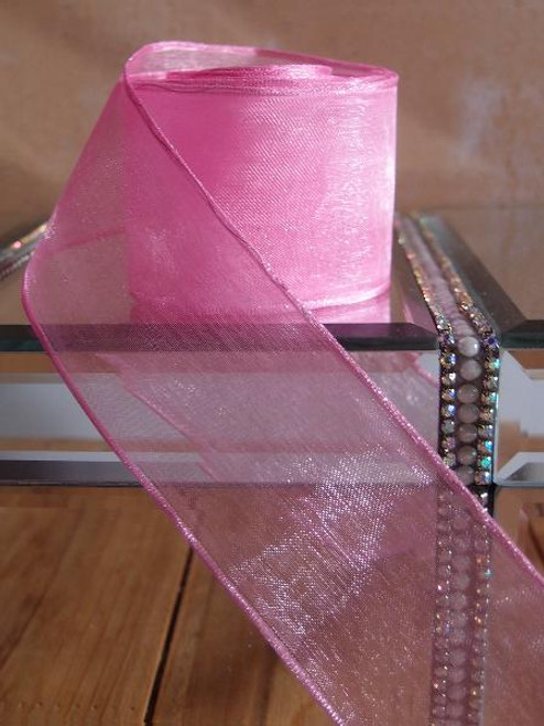 Azalea Sheer Ribbon with Wired Edge (2 sizes)