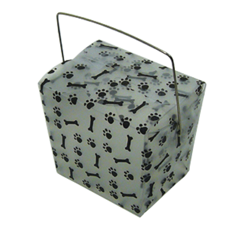 Paw Print Clear Matte Take Out Box (2 sizes)