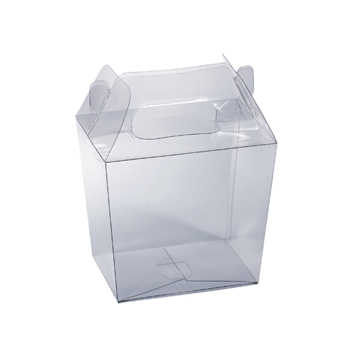 Clear PET Box with Gabled Handle (4 sizes)