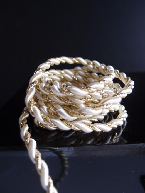 White & Gold Rope 5.5mm x 10Y