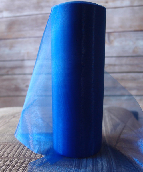 Royal Blue Organza Roll 6"