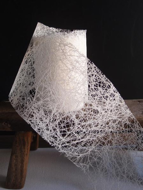 Off White Faux Sisal Roll 4"