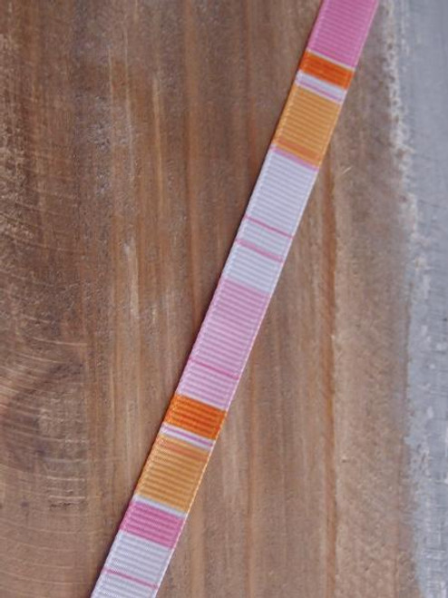 Pretty Pink and White Stripes Grosgrain Ribbon, 5/8x 25 Yards