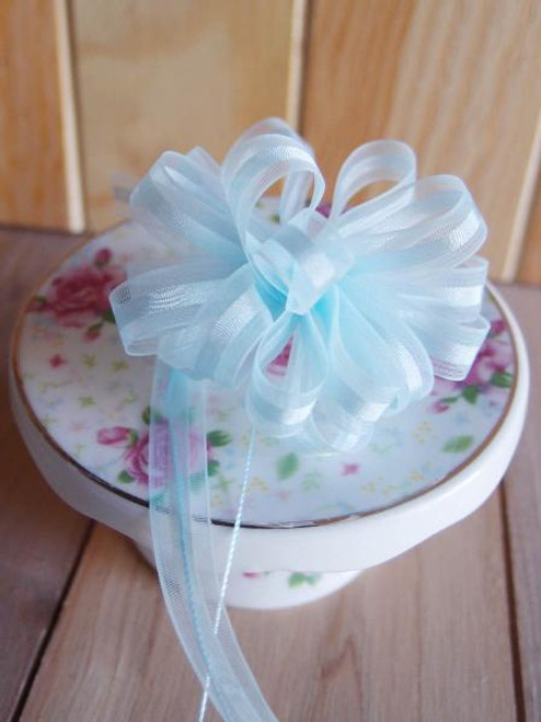 Light Blue Pull Bow Ribbon
