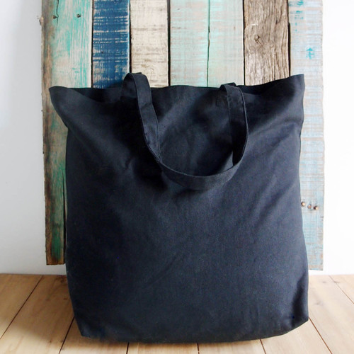 Small Cotton Canvas Tote Bag Black B876-79, Wholesale Black Canvas