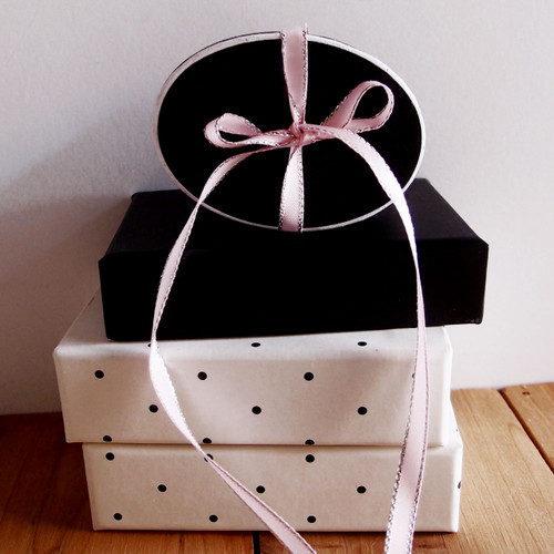 Pink Satin with Silver Edge Ribbon