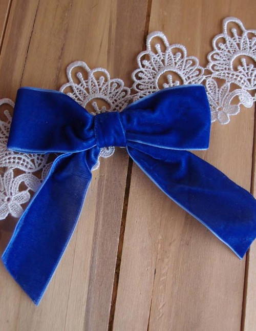 Pre-Cut 5/8 Inch Royal Blue Ribbons