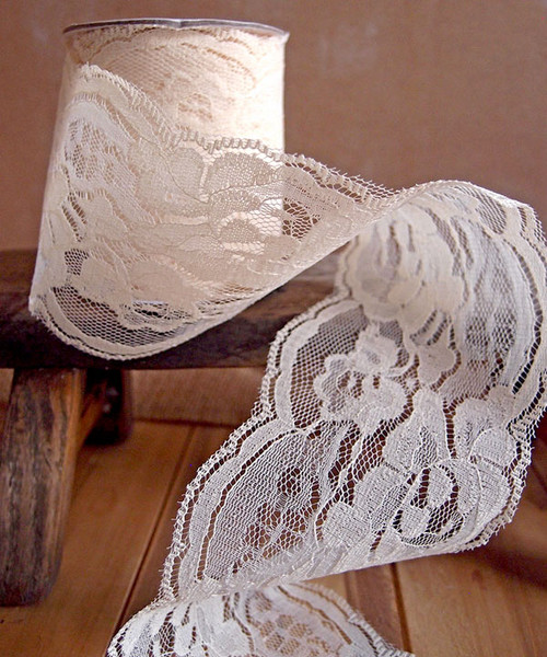 Lace Ribbon: Black & White Lace Ribbon in Bulk