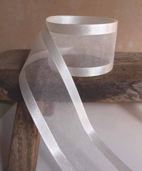 Ribbon - Sheer Organza Ribbon - Sheer with Satin Edge - Page 1