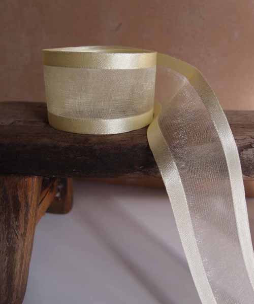 Ribbon - Sheer Organza Ribbon - Sheer with Satin Edge - Page 1