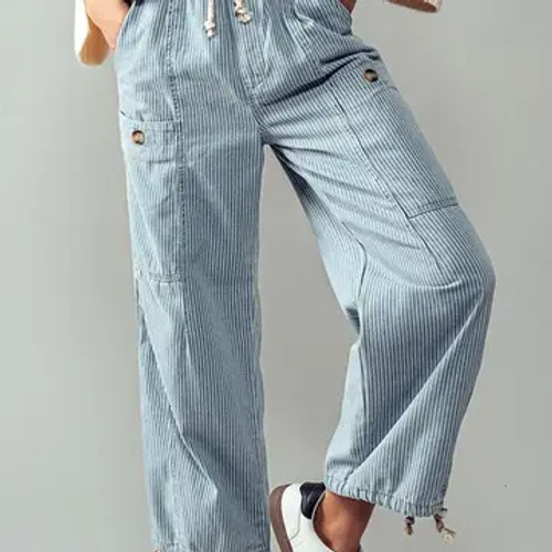 Drawstring cargo pants